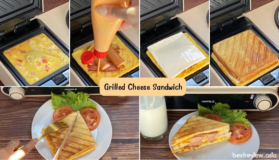 ทำเมนู Grilled Cheese Sandwich ด้วยเครื่อง HAFELE BREAKFAST MACHINE 4IN1: KUCHE SERIES