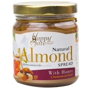 Happy Mate Natural Almond Butter with Honey เนยอัลมอนด์