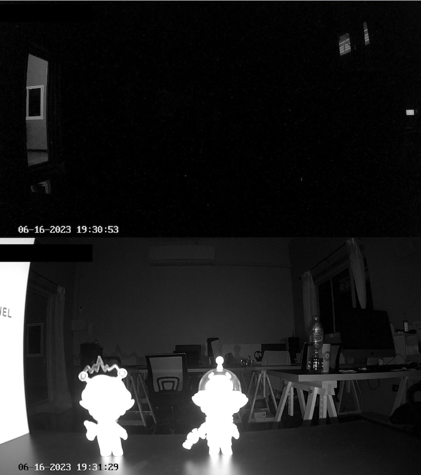 ทดสอบ กล้องวงจรปิด EZVIZ C1HC ช่วงกลางคืนแบบปิดโหมด IR และเปิด IR