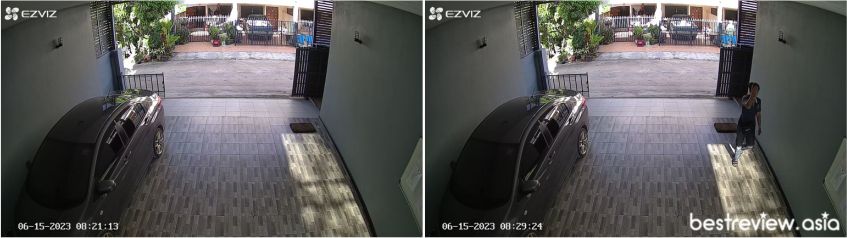 ทดสอบใช้งานจริง – ภาพตอนกลางวันของ Ezviz C3TN OutPro 3MP กล้องวงจรปิดภายนอก ราคาประหยัด