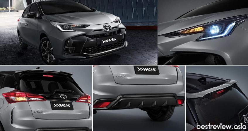 ดีไซน์การออกแบบภายนอกของ New Toyota Yaris 2023 อีโคคาร์ แฮทช์แบ็ค 5 ประตู รุ่นยอดนิยม