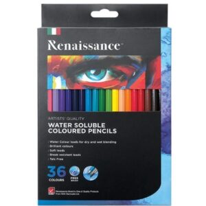 Renaissance Water Soluble Colored Pencil สีไม้ระบายน้ำ 36 สี