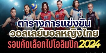 ตารางการแข่งขันวอลเลย์บอลหญิงไทย รอบคัดเลือกไปโอลิมปิก 2024