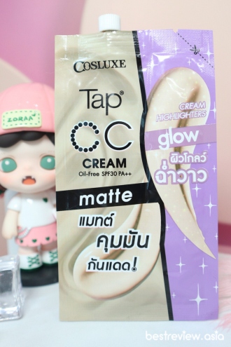 Cosluxe Tap CC Cream Matte & Glow Cream Highlighter SPF30 PA++